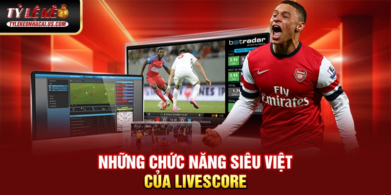 Livescore Những chức năng siêu việt của Livescore